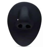 Piercing al naso in oro 18k con piccolo cristallo bianco su display nero