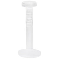 Barra Labret trasparente in Bioplast su sfondo bianco