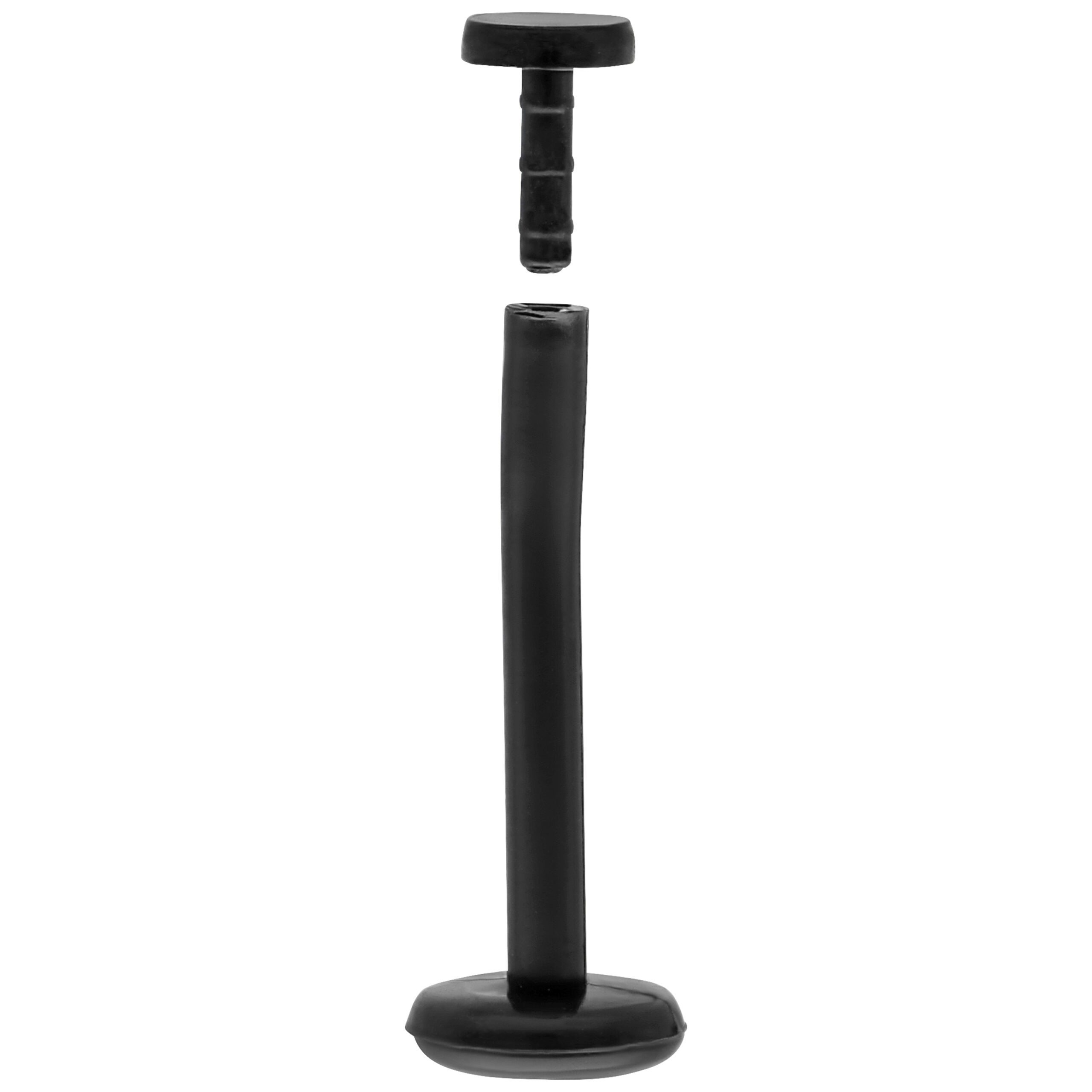 Bacchetta Base Push-Fit Nera su sfondo bianco