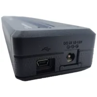 Compatto stampante termica A4 con connessione USB Stampante termica A4 nera con connessione USB e DC, primo piano