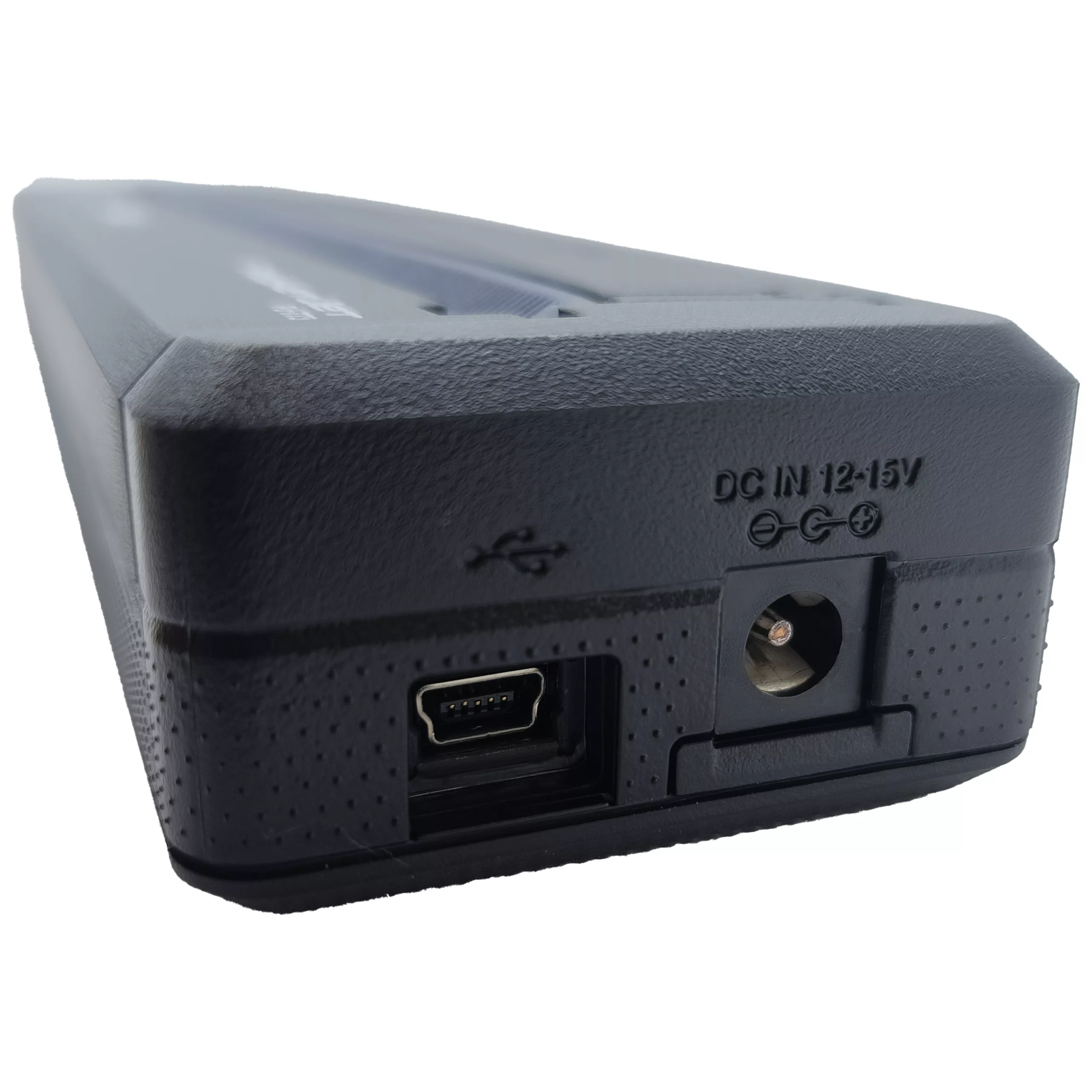 Compatto stampante termica A4 con connessione USB Stampante termica A4 nera con connessione USB e DC, primo piano