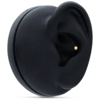 Attacco in oro 18k Basic Ball su modello di orecchio nero