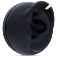 Anello incernierato in oro 14K con cristalli su un orecchio modello nero