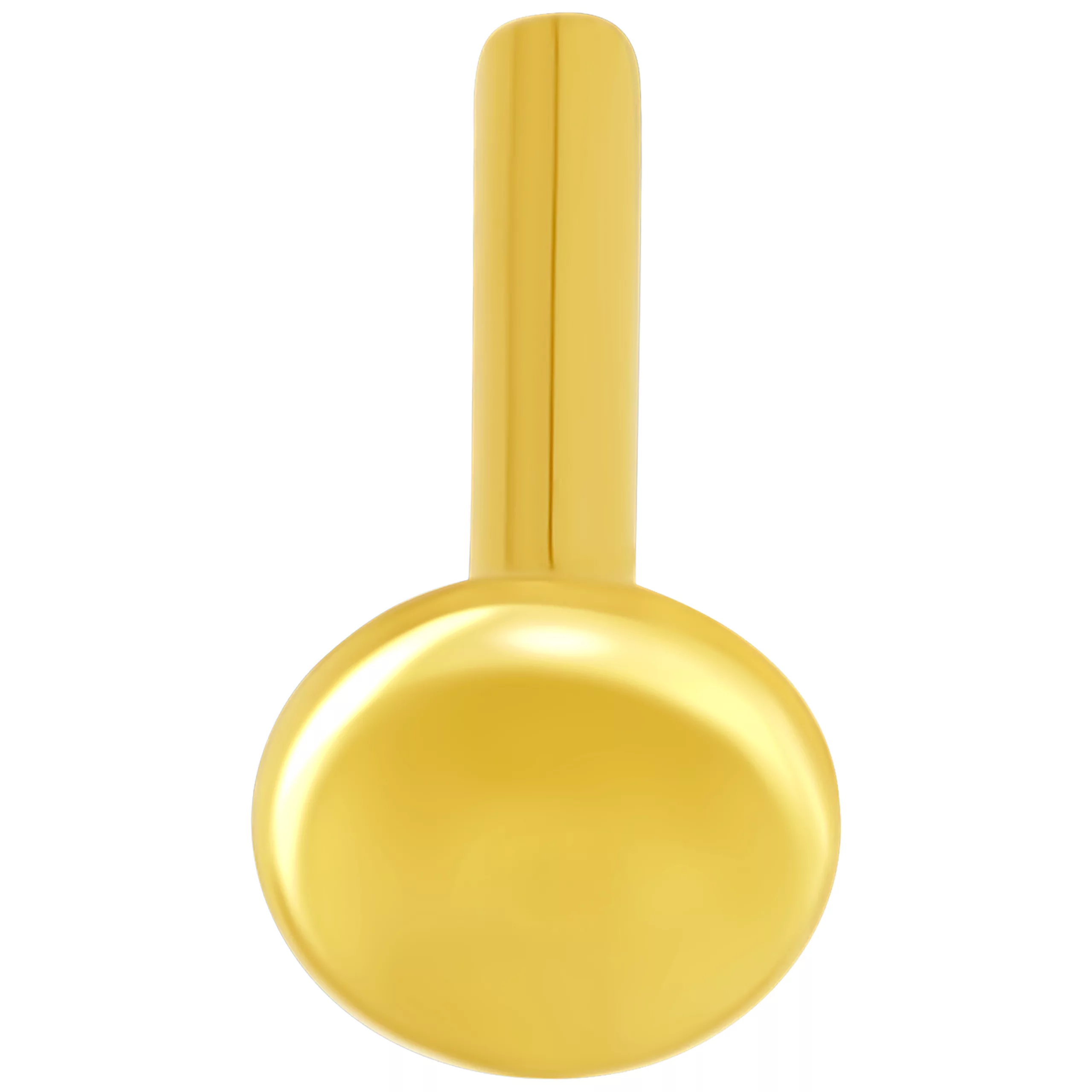 Brillante Labret Stud in Oro 14K su sfondo bianco