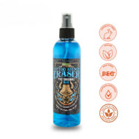 Bottiglia blu da 250 ml di Aloe Tattoo Stencil Eraser su sfondo bianco