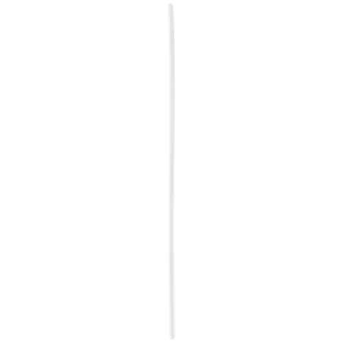Lunga asta per piercing trasparente in Bioplast, spessa 1,6 mm, lunga 90 mm, su sfondo bianco