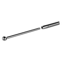 Spilli Edge Drive argentati, lunghi e sottili su sfondo bianco