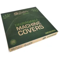 Confezione verde con coperture per macchine biodegradabili, 130x140mm