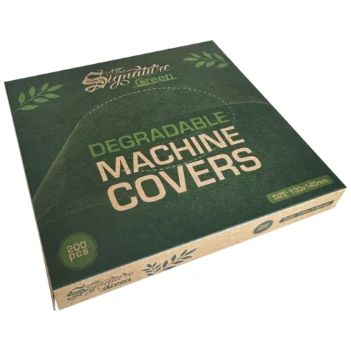 Confezione verde con coperture per macchine biodegradabili, 130x140mm