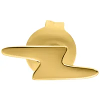 Orecchini Flash in Oro Orecchino Flash dorato in acciaio chirurgico 316L su sfondo bianco