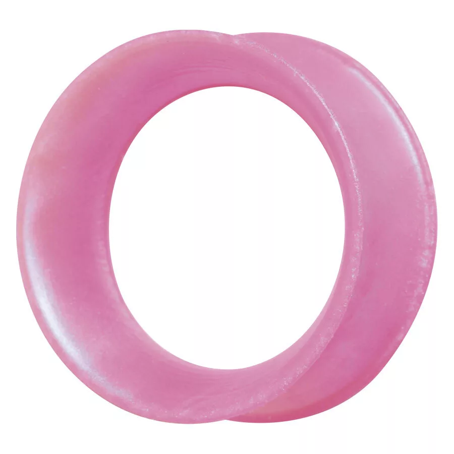 Rosa Silikon-Tunnel von Kaos Softwear in 6,0mm Größe auf weißem Hintergrund