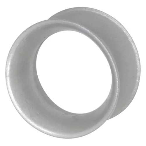 Tunnel in silicone argento Kaos Softwear, 10,0 mm, su sfondo bianco