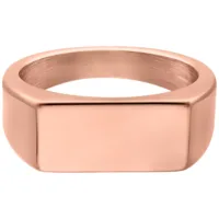 Anello sigillato in oro rosa, 17,0 mm, su sfondo bianco