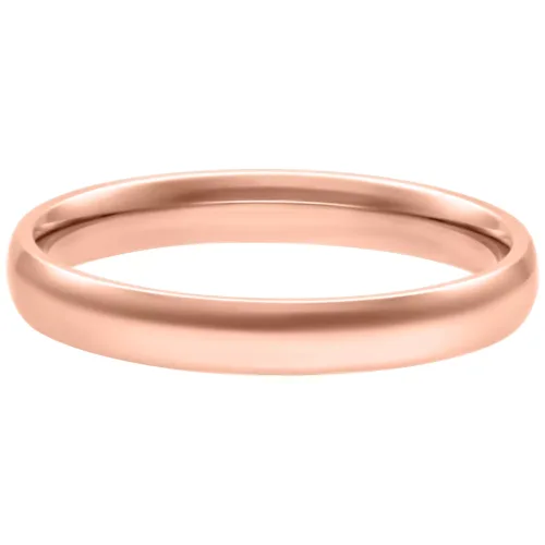 Anello in oro rosa da 17,0 mm su sfondo bianco