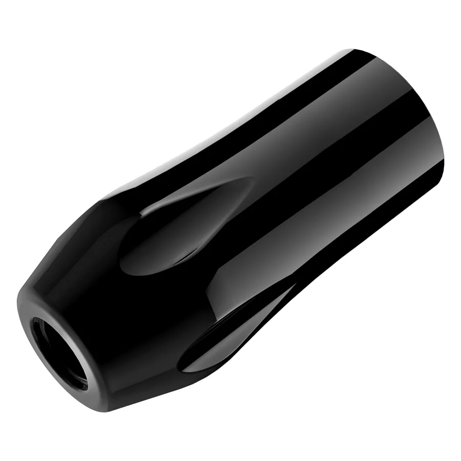 Nero Gorilla Grip in alluminio per tatuatori Nero Gorilla Grip in alluminio su sfondo bianco