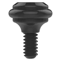 Manopola nera Spektra Edge X su sfondo bianco