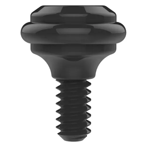 Manopola nera Spektra Edge X su sfondo bianco