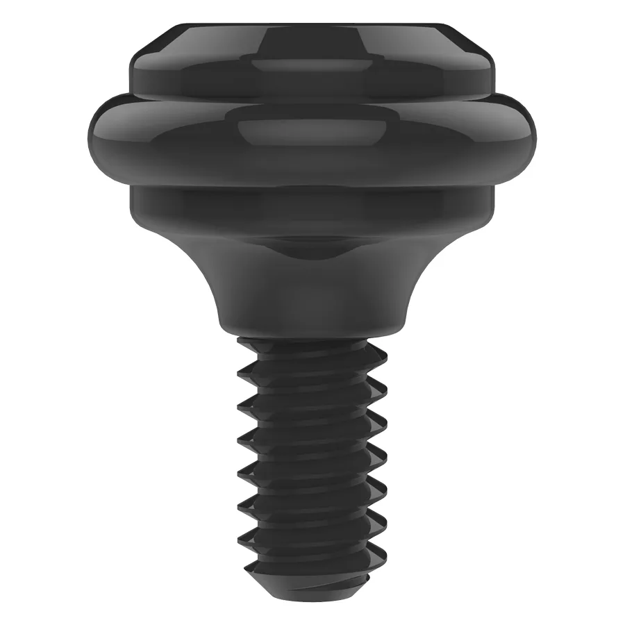 Manopola nera Spektra Edge X su sfondo bianco