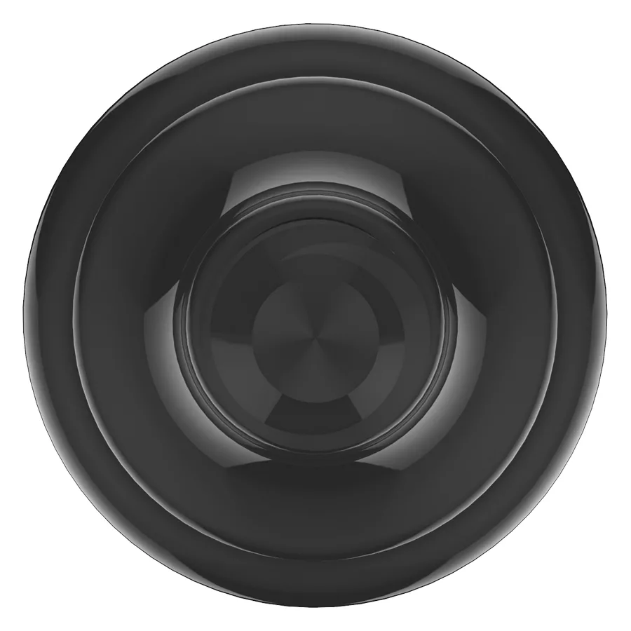 Manopola Spektra Edge X Give nera e rotonda su sfondo bianco