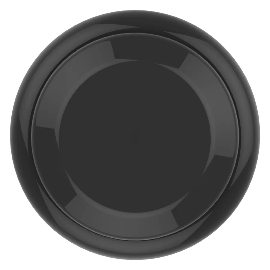 Manopola rotonda nera Spektra Edge X su sfondo bianco