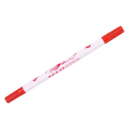 Penna Squidster rossa su sfondo bianco, non sterile