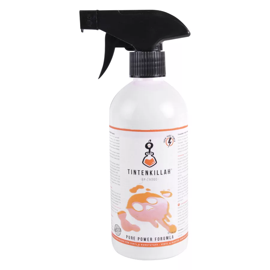 TADOO Tintenkillah 500 ml spray TADOO Tintenkillah spray 500 ml con spruzzatore nero su sfondo bianco