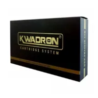 Kwadron Flat Long Taper Cartucce 5er Confezione nera Kwadron con scritta dorata su sfondo bianco
