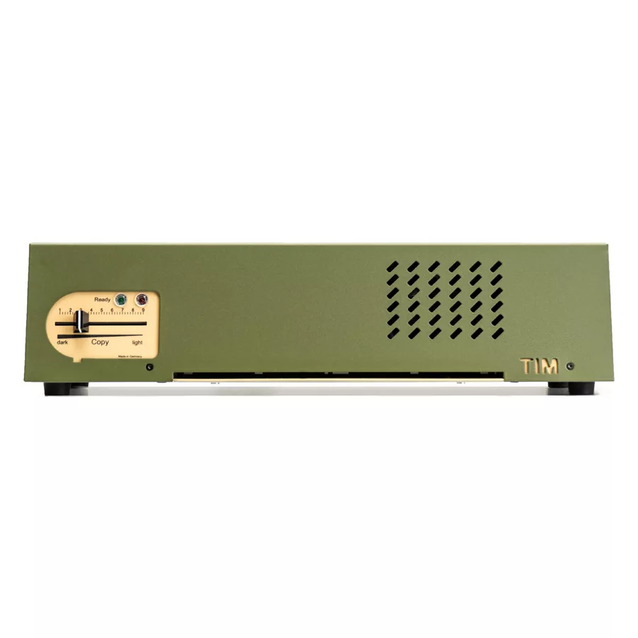 Termocopiatore verde TIM di Wildcat su sfondo bianco