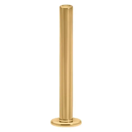 Labret Pushfit dorato, lungo 7,0 mm, su sfondo bianco
