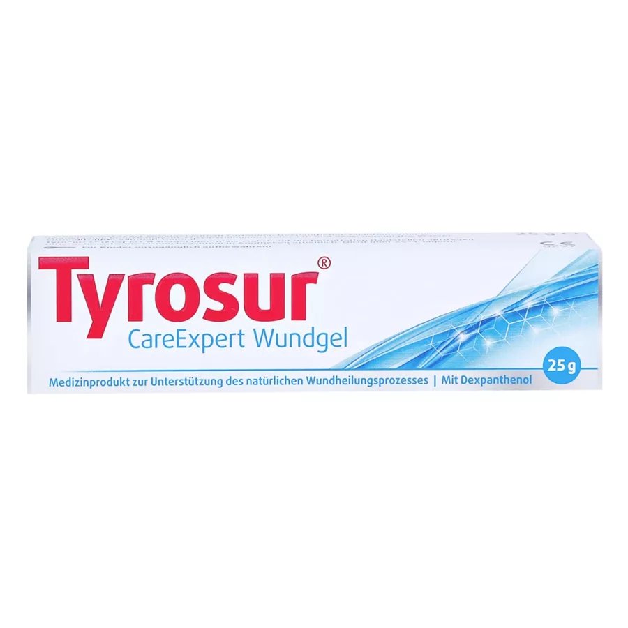 Tyrosur CareExpert Gel per Ferite 25g Tubo su sfondo bianco