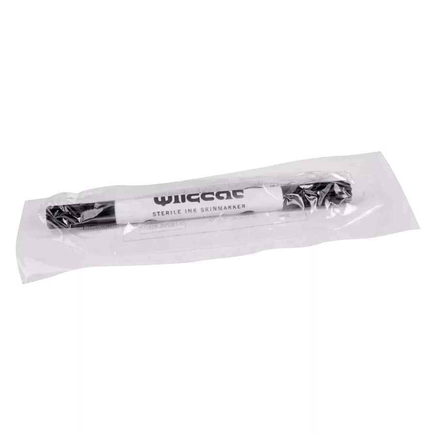 Skinmarker sterile di Wildcat in confezione trasparente su sfondo bianco