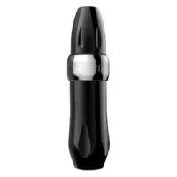 Macchina per tatuaggi Xion Pen in argento su sfondo bianco