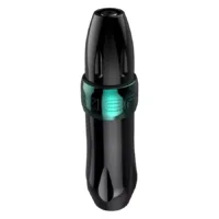 Macchina per tatuaggi Xion Pen blu in alluminio su sfondo bianco