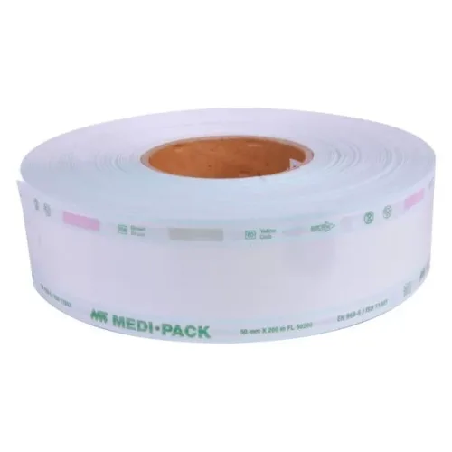 Sacchetti sterilizzazione trasparenti 50 mm x 200 m