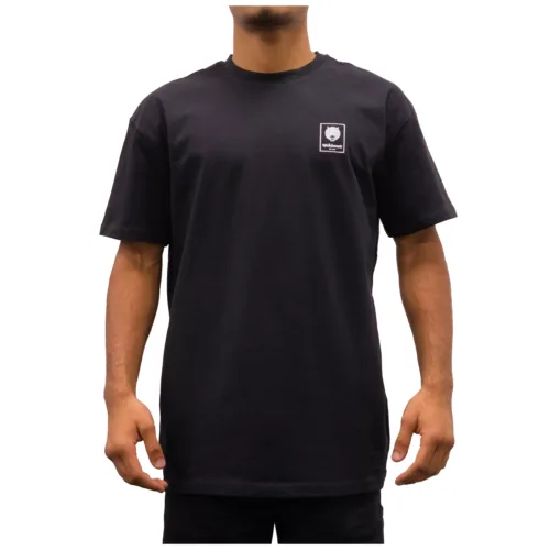 Maglietta nera del marchio Wildcat, oversize, unisex, in studio