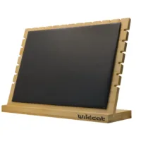 Espositore nero per collane in legno con logo Wildcat