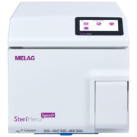 SteriHero Speed+ di Wildcat, bianco Sterilizzatore SteriHero Speed+ bianco con display digitale su sfondo neutro