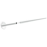 Perno di inserimento Push-Fit in titanio argento su sfondo bianco