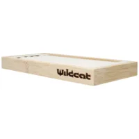 Espositore per anelli nero di Wildcat Espositore rettangolare nero per anelli in legno con logo Wildcat