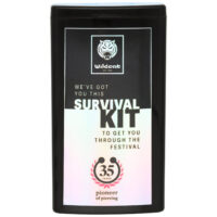 Wildcat Survival Kit 35 anni nero Kit di sopravvivenza nero con logo Wildcat e testo del 35° anniversario