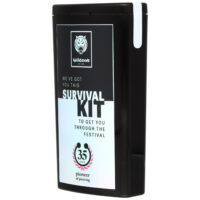 Wildcat Survival Kit 35 Anni nero Kit di sopravvivenza Wildcat nero con sigillo 35 anni su sfondo bianco