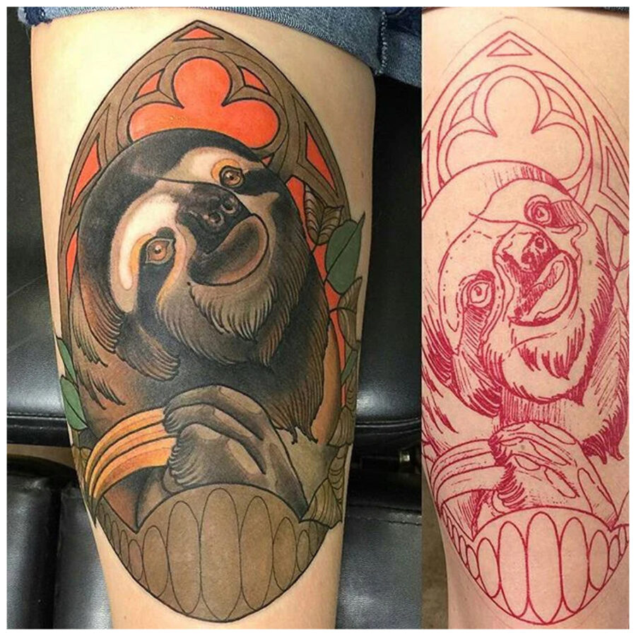 Carta per stencil tatuaggi rossa di Wildcat, 100 fogli, ideale per design di tatuaggi precisi