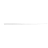 Perno diritto conico in titanio argento, lungo 66,0 mm, su sfondo bianco
