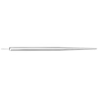 Perno dritto in titanio argento, 2,0 mm di spessore, 50 mm di lunghezza su sfondo bianco