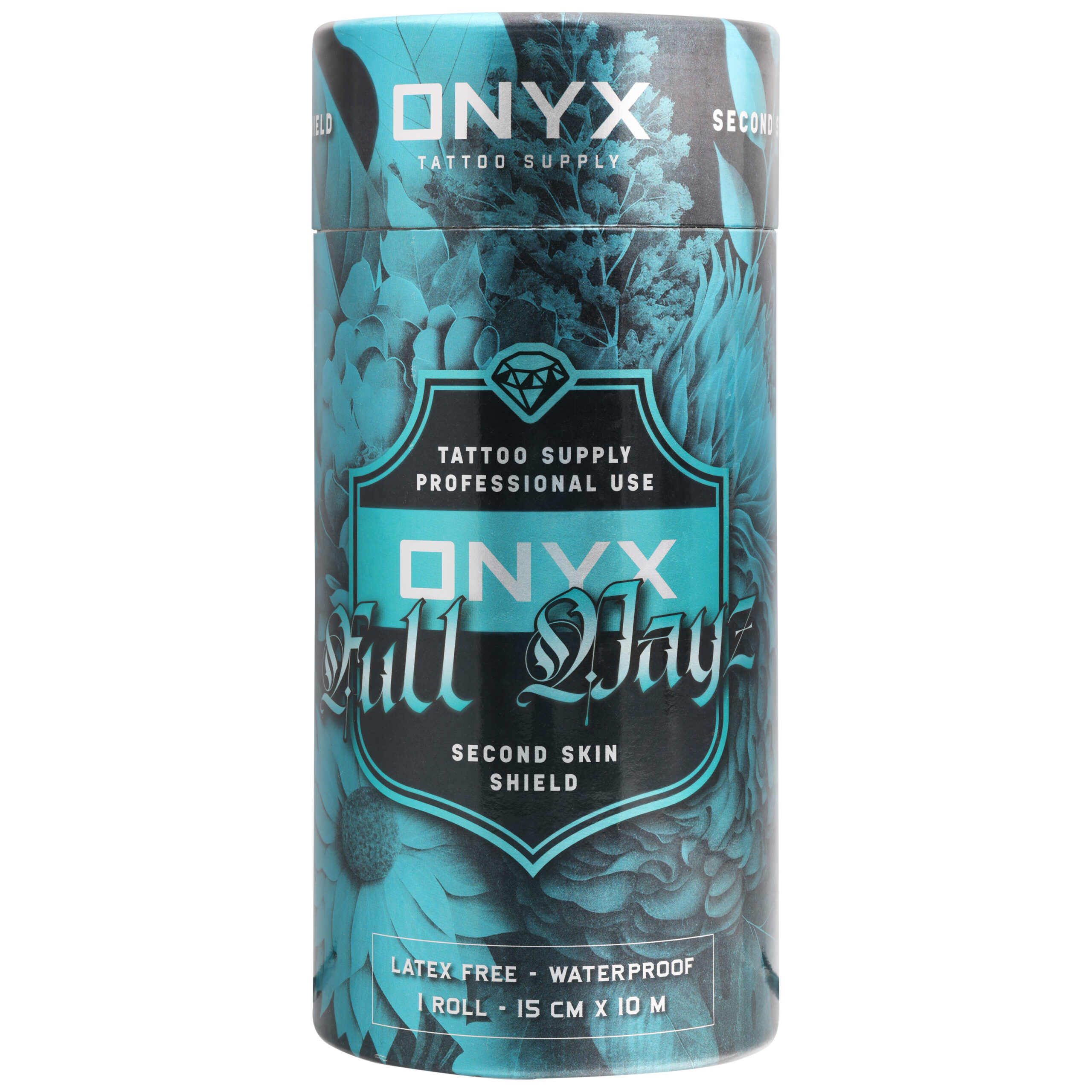 Rotolo di pellicola per tatuaggi con marchio Onyx, design blu, larghezza 15 cm