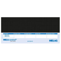 MELAcontrol Seal Check VE100 con design nero e blu su sfondo bianco
