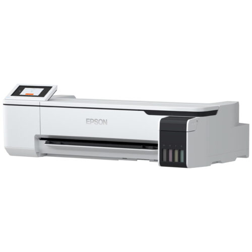 Stampante bianca Epson SureColor SC-T3100x su sfondo semplice