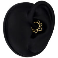 Clicker Settimo Orientale in Oro Clicker Settimo Orientale dorato in display nero per orecchio