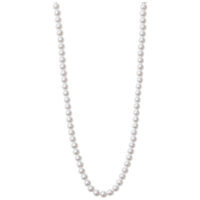 Collana di piccole perle sintetiche oro Collana di piccole perle sintetiche con metallo color oro su sfondo bianco