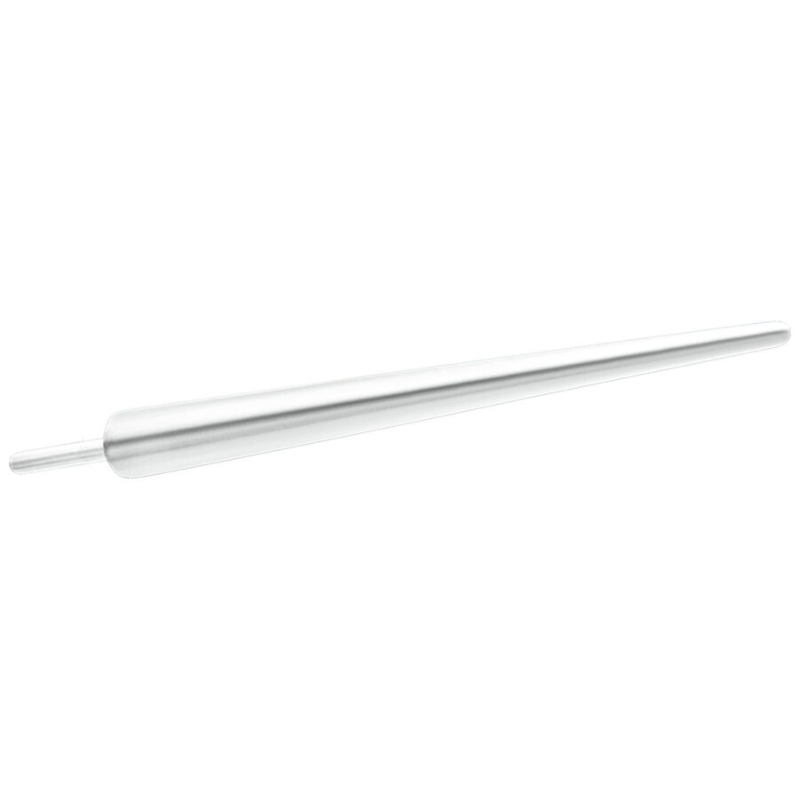 Spina di inserimento in titanio argento con spessore di 1.2mm su sfondo bianco
